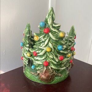 I Borbone Capodimonte CERAMIST CAMPANIA, ITALY exclusive tree art candle holder